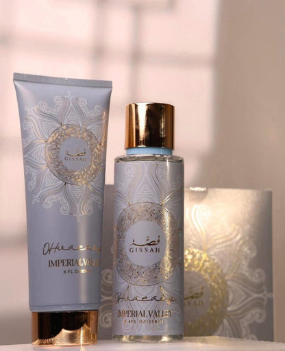 بكج قصّة الإماراتي للجسم – سبلاش + لوشن بعطر فاخر